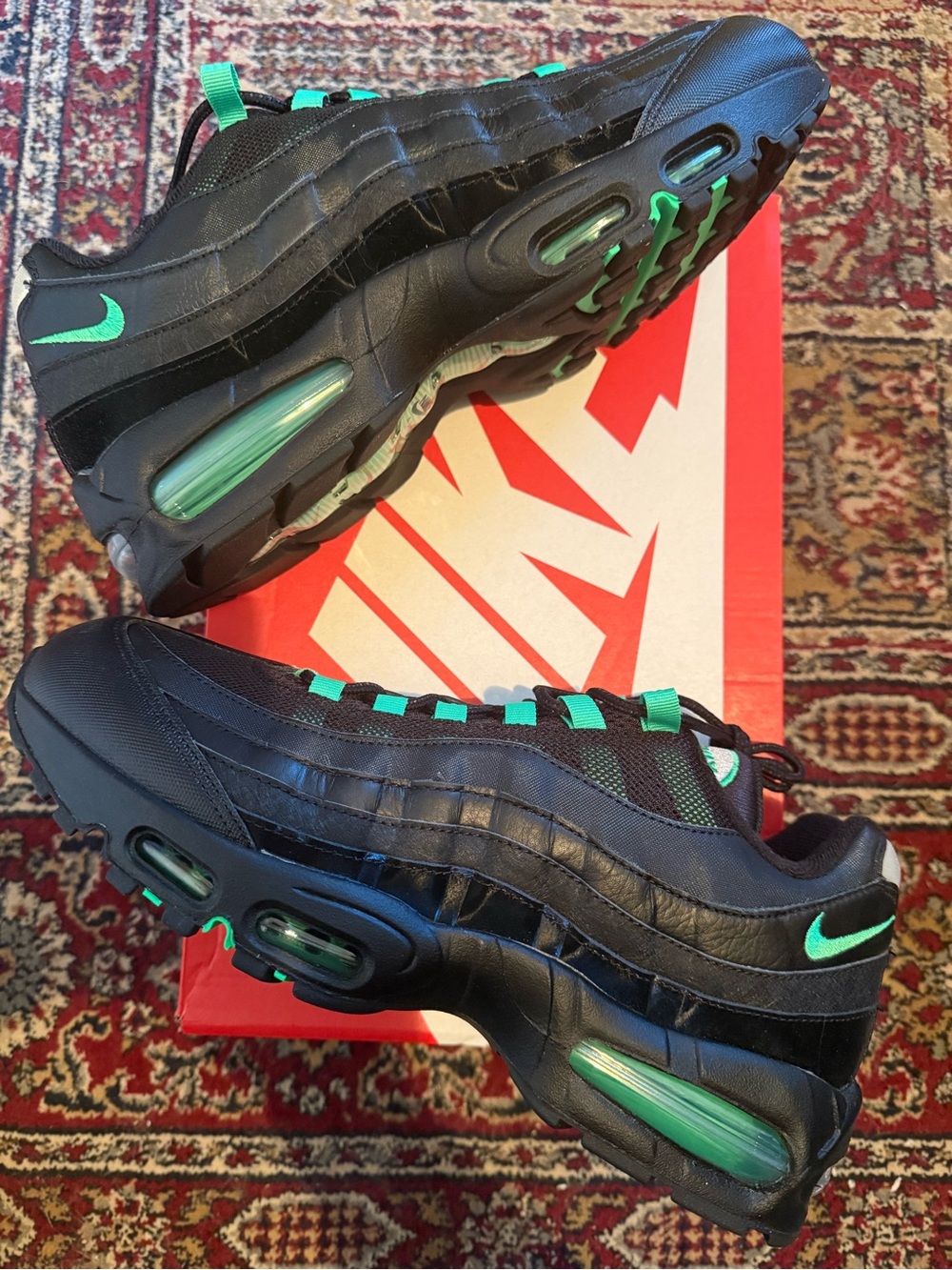 Nike Air Max 95 OG Big Bubble Black Green Shock